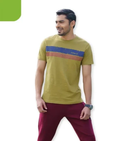 Men's knit t-shirt h-s