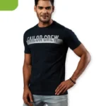 Men's knit t shirt black