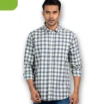 Mens long sleeve shirt- indigo