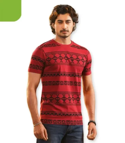 Mens t-shirt maroon