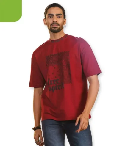 Mens t-shirt maroon