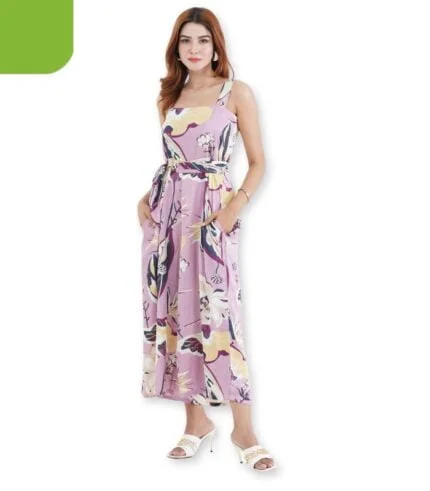 Womens Jump Suit - Mauve