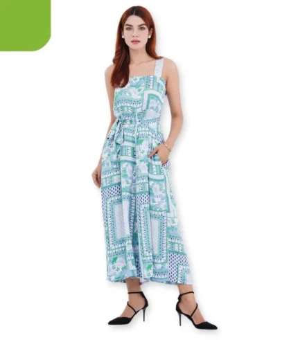 Womens Jump Suit - Steel Blue